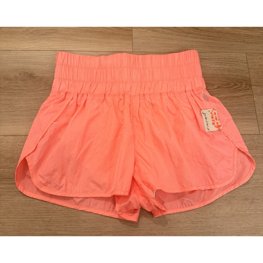 Free People Movement The Way Home Shorts Burning Up Tangerine Orange Size Large